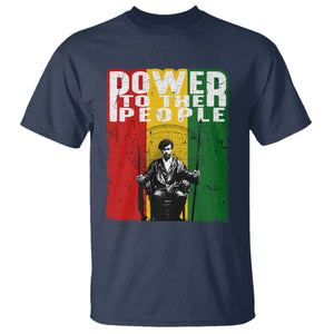 Black Panther Party Huey P. Newton T Shirt Power To The People
