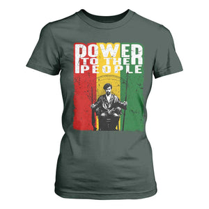 Black Panther Party Huey P. Newton T Shirt For Women Power To The People