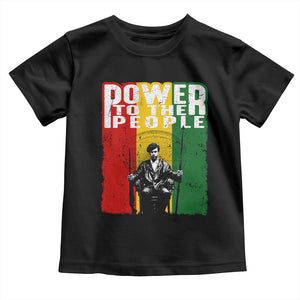 Black Panther Party Huey P. Newton Toddler T Shirt Power To The People