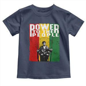 Black Panther Party Huey P. Newton Toddler T Shirt Power To The People