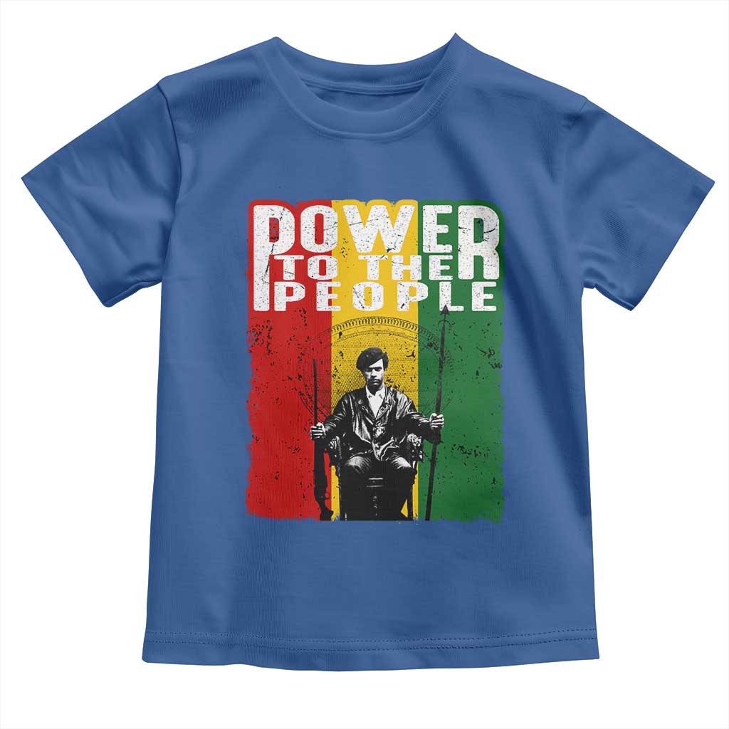 Black Panther Party Huey P. Newton Toddler T Shirt Power To The People