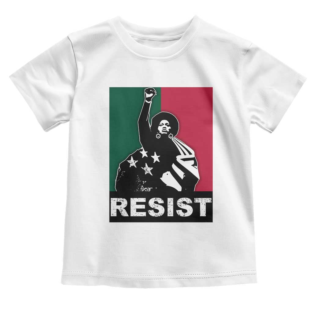 Resist Angela Davis Toddler T Shirt Black Panther Party History Civil Rights