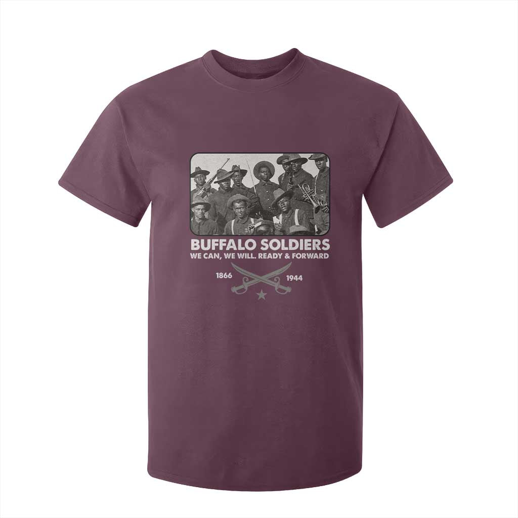 Buffalo Soldiers T Shirt For Kid We Can We Will Ready Forward Black History