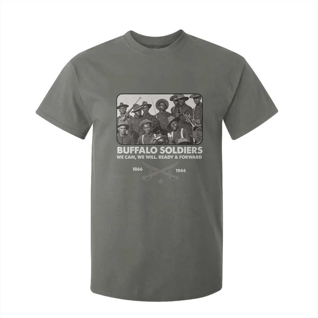 Buffalo Soldiers T Shirt For Kid We Can We Will Ready Forward Black History
