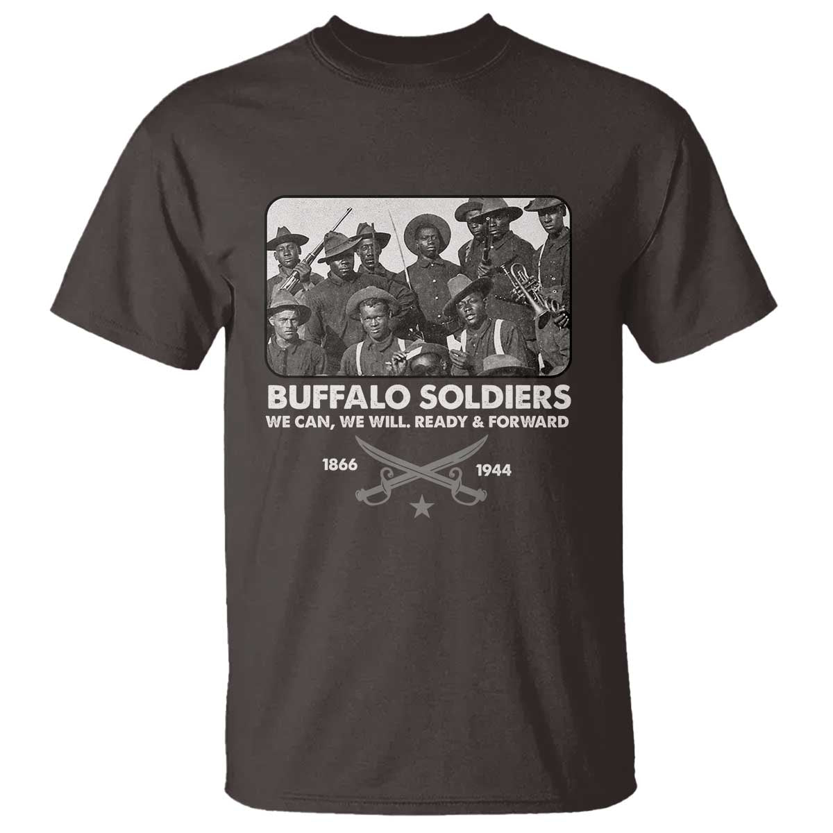 Buffalo Soldiers T Shirt We Can We Will Ready Forward Black History