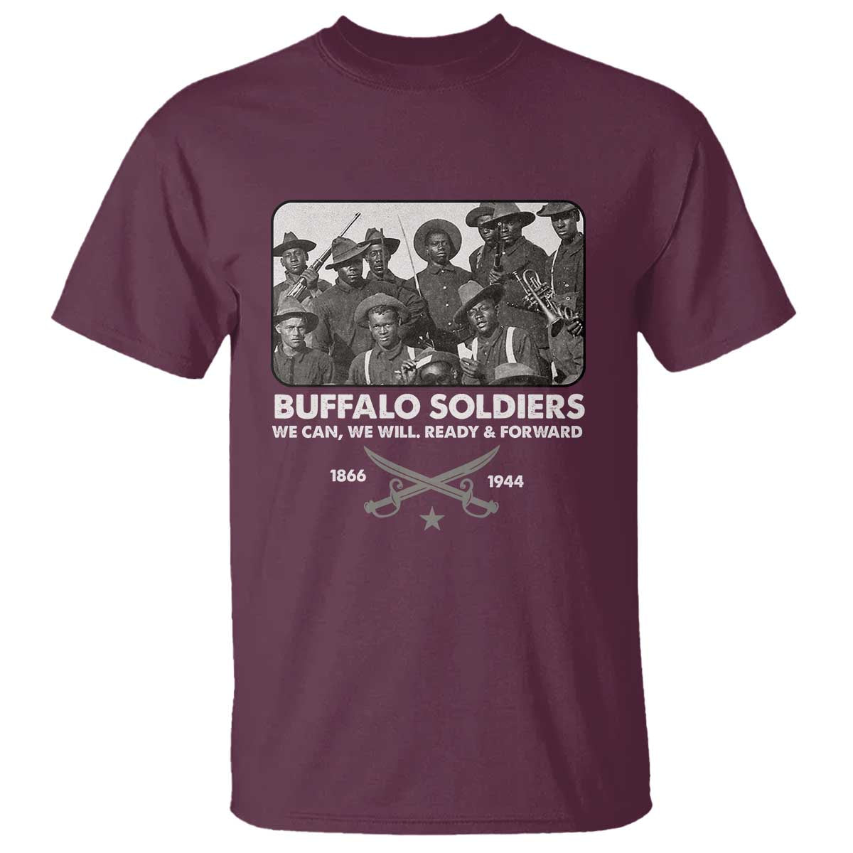 Buffalo Soldiers T Shirt We Can We Will Ready Forward Black History