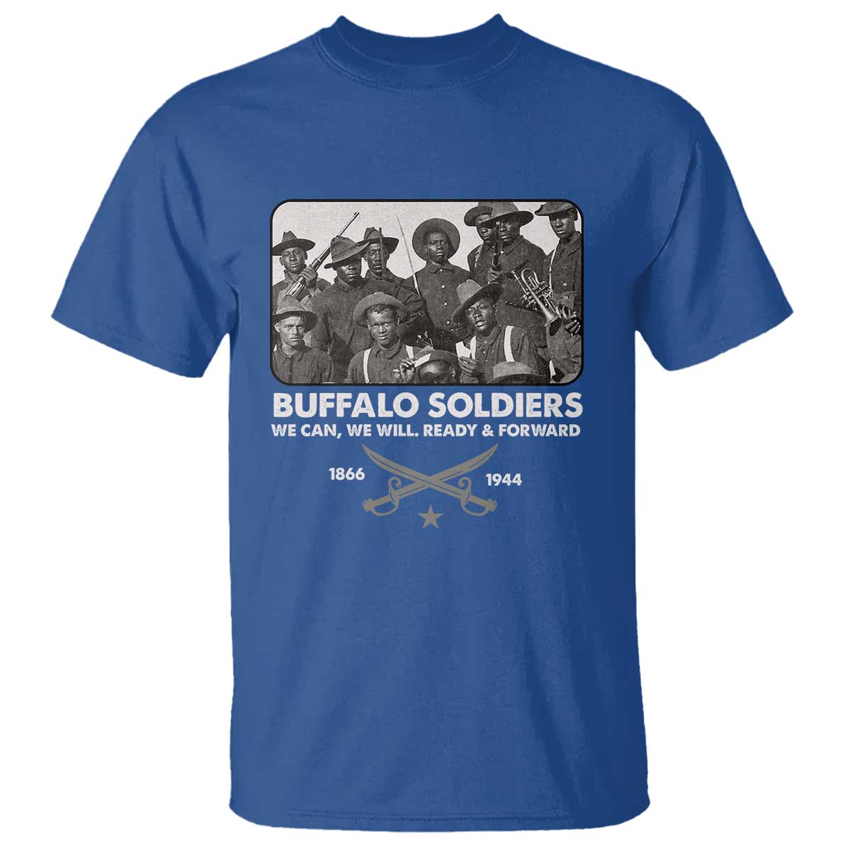 Buffalo Soldiers T Shirt We Can We Will Ready Forward Black History