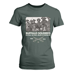 Buffalo Soldiers T Shirt For Women We Can We Will Ready Forward Black History