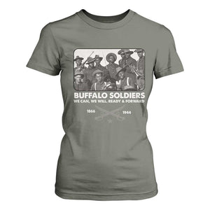 Buffalo Soldiers T Shirt For Women We Can We Will Ready Forward Black History