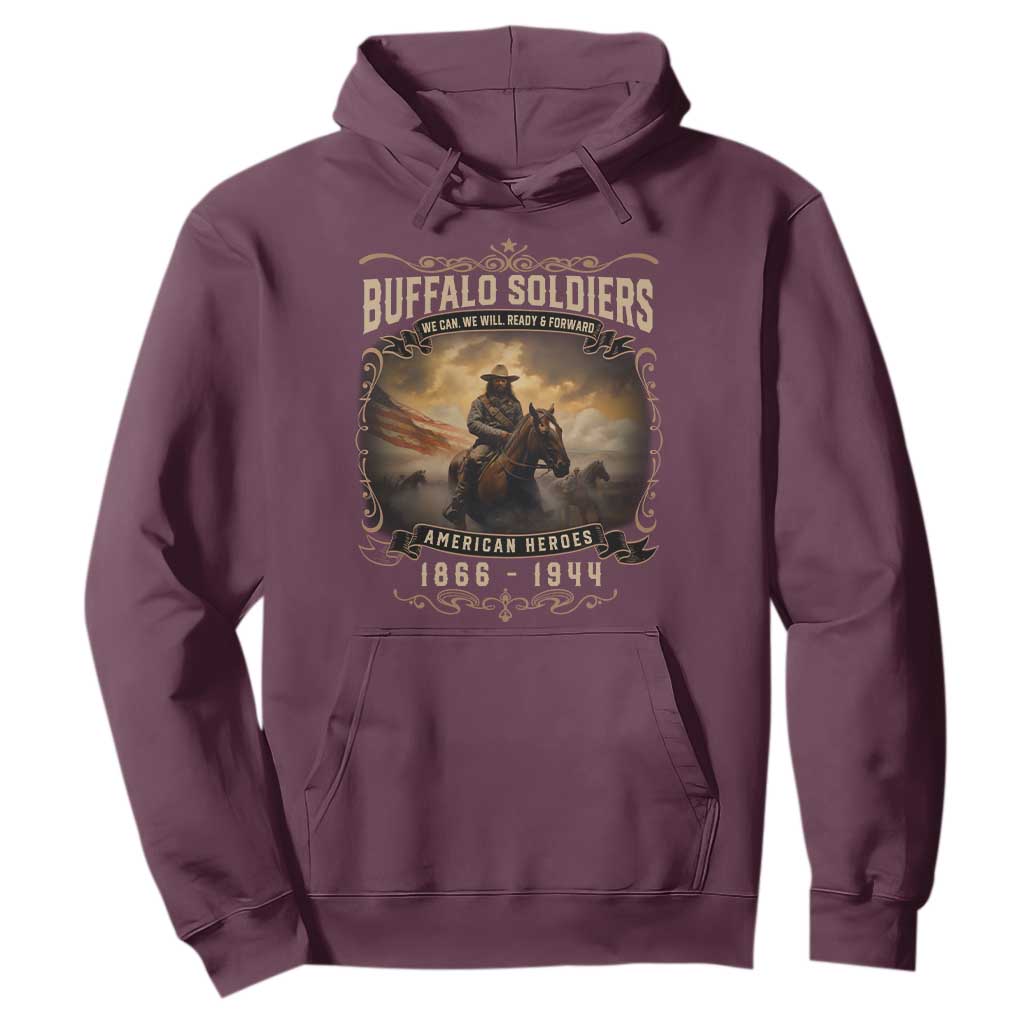 Buffalo Soldiers Hoodie American Heros Cavalry Black History