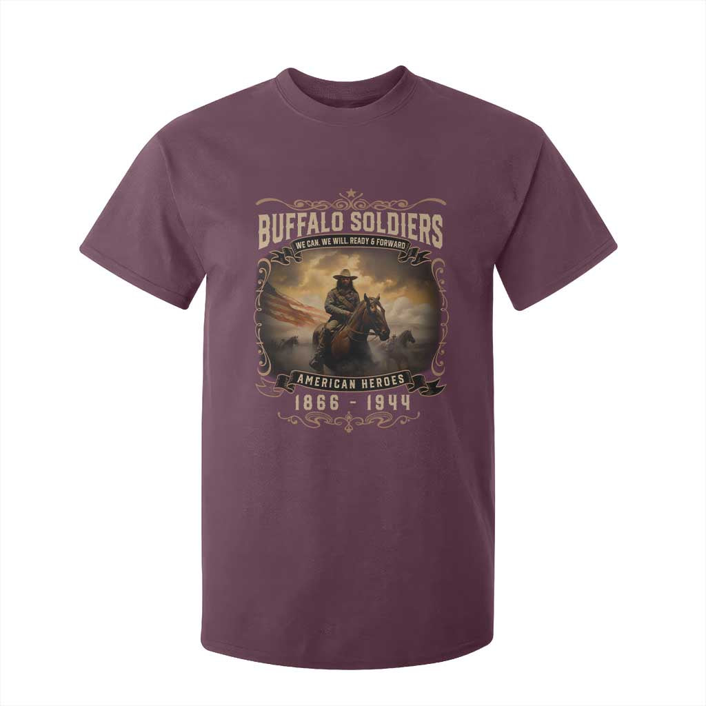 Buffalo Soldiers T Shirt For Kid American Heros Cavalry Black History