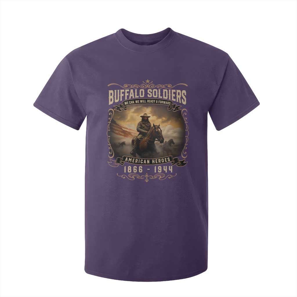Buffalo Soldiers T Shirt For Kid American Heros Cavalry Black History