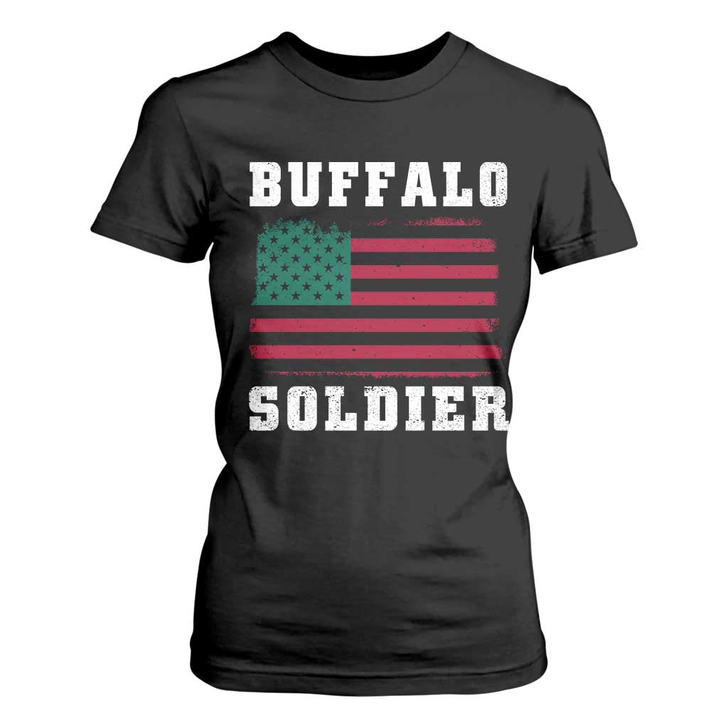 Buffalo Soldiers T Shirt For Women African American Cavalry Black History