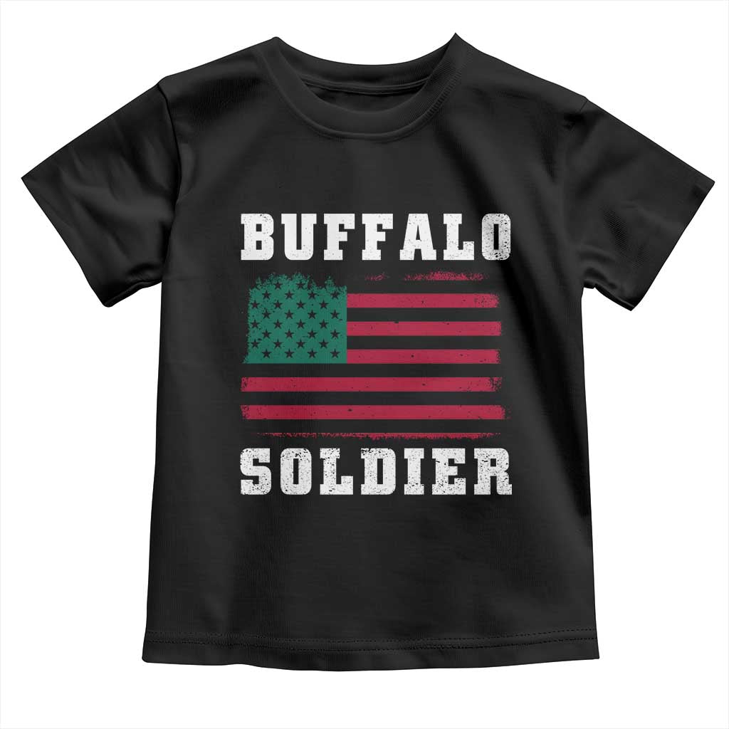 Buffalo Soldiers Toddler T Shirt African American Cavalry Black History