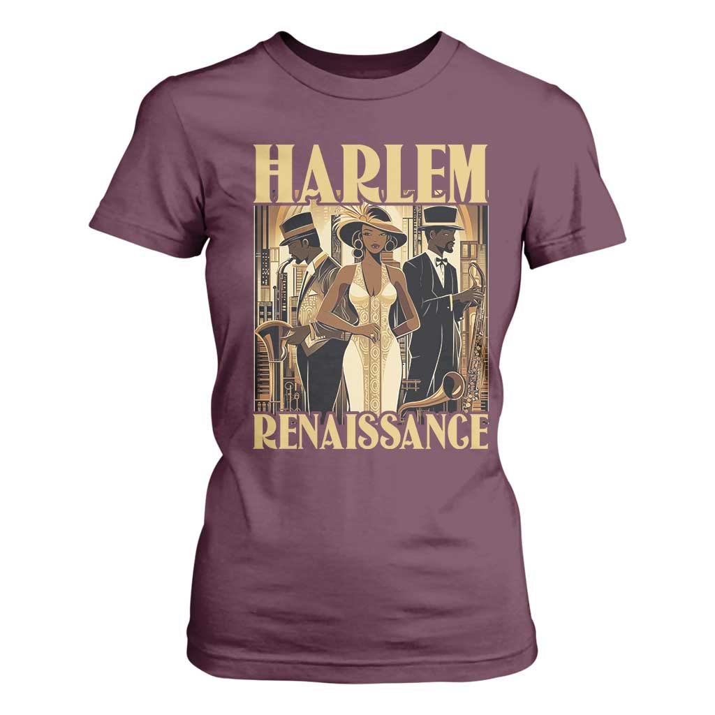 Harlem Renaissance T Shirt For Women 1920s Art Black History Month