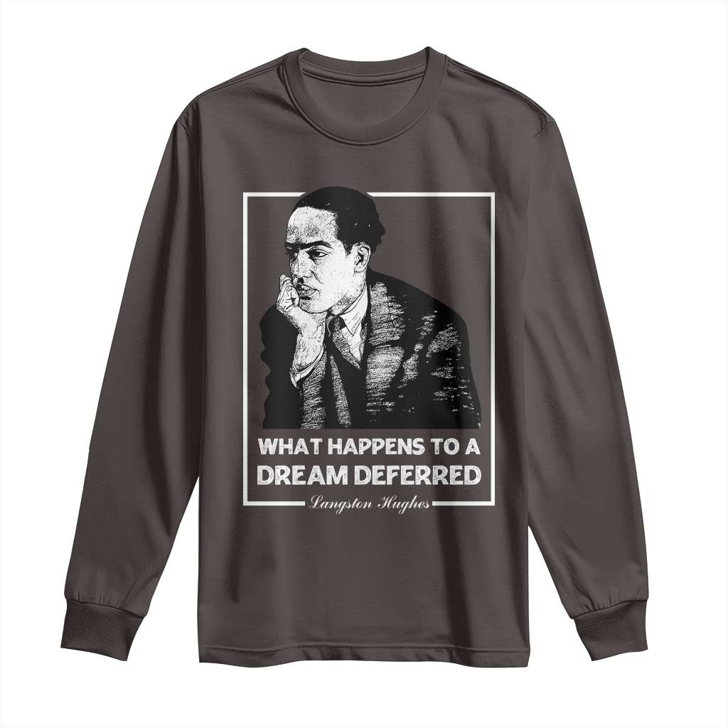 Langston Hughes Long Sleeve Shirt A Dream Deferred Harlem Renaissance