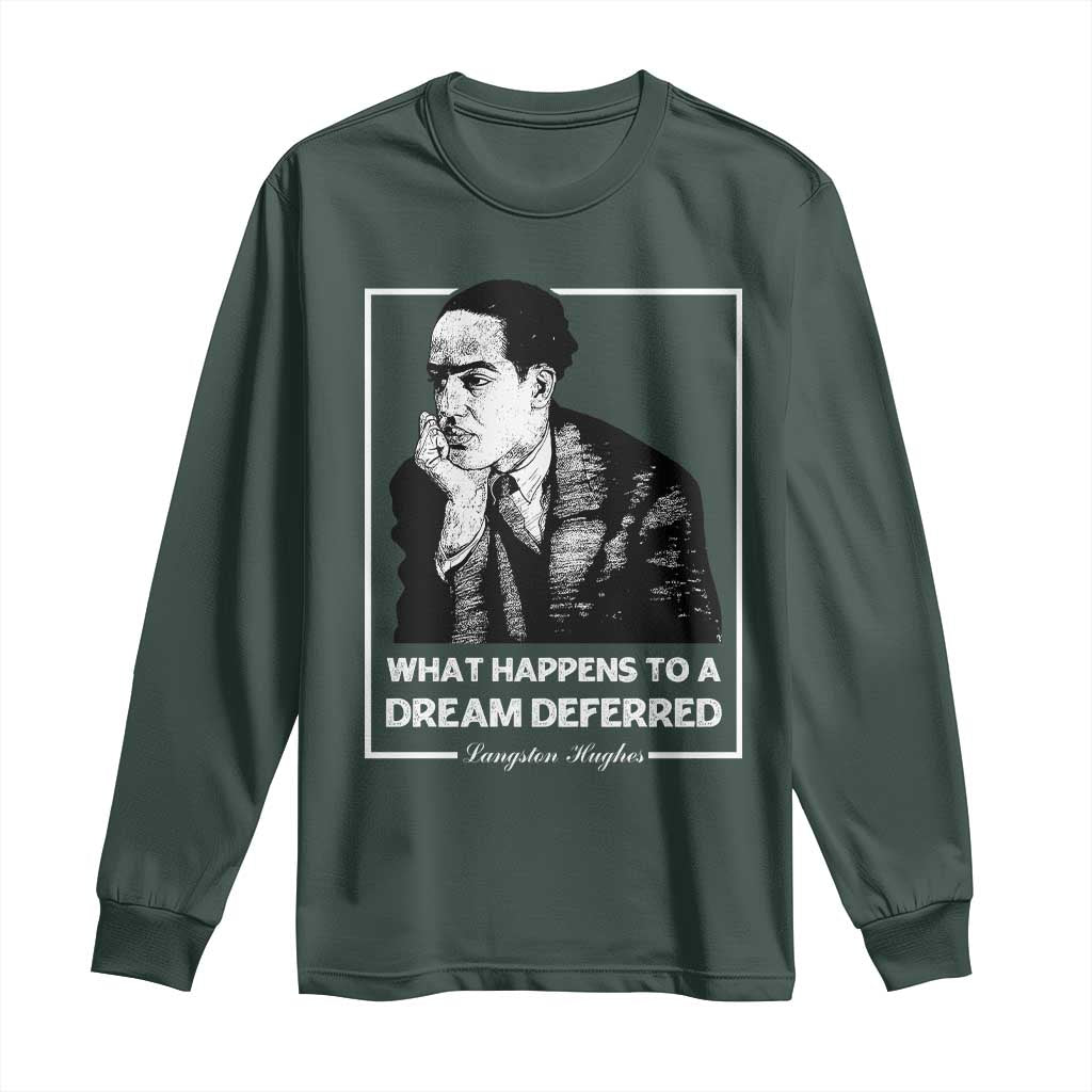 Langston Hughes Long Sleeve Shirt A Dream Deferred Harlem Renaissance