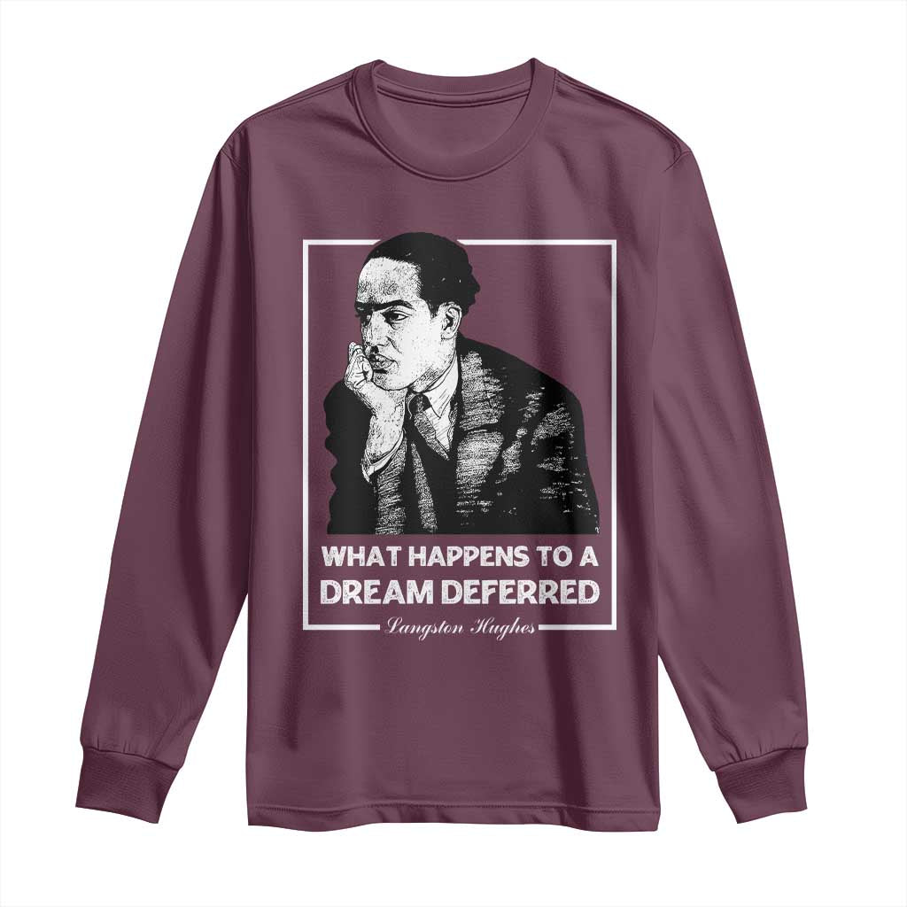 Langston Hughes Long Sleeve Shirt A Dream Deferred Harlem Renaissance
