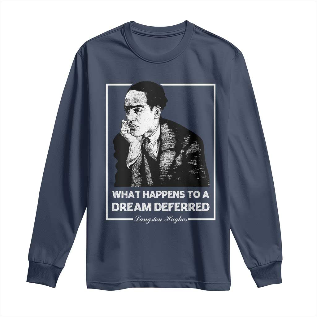 Langston Hughes Long Sleeve Shirt A Dream Deferred Harlem Renaissance