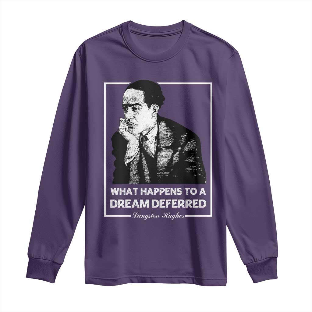 Langston Hughes Long Sleeve Shirt A Dream Deferred Harlem Renaissance
