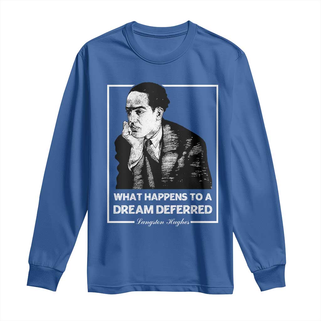 Langston Hughes Long Sleeve Shirt A Dream Deferred Harlem Renaissance