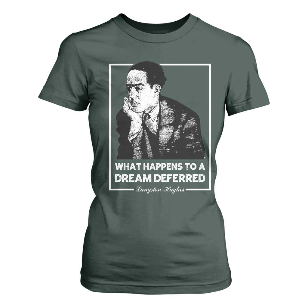 Langston Hughes T Shirt For Women A Dream Deferred Harlem Renaissance