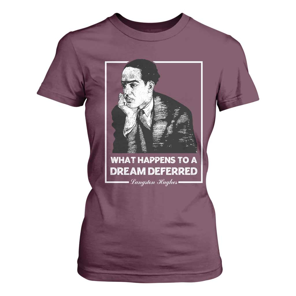 Langston Hughes T Shirt For Women A Dream Deferred Harlem Renaissance