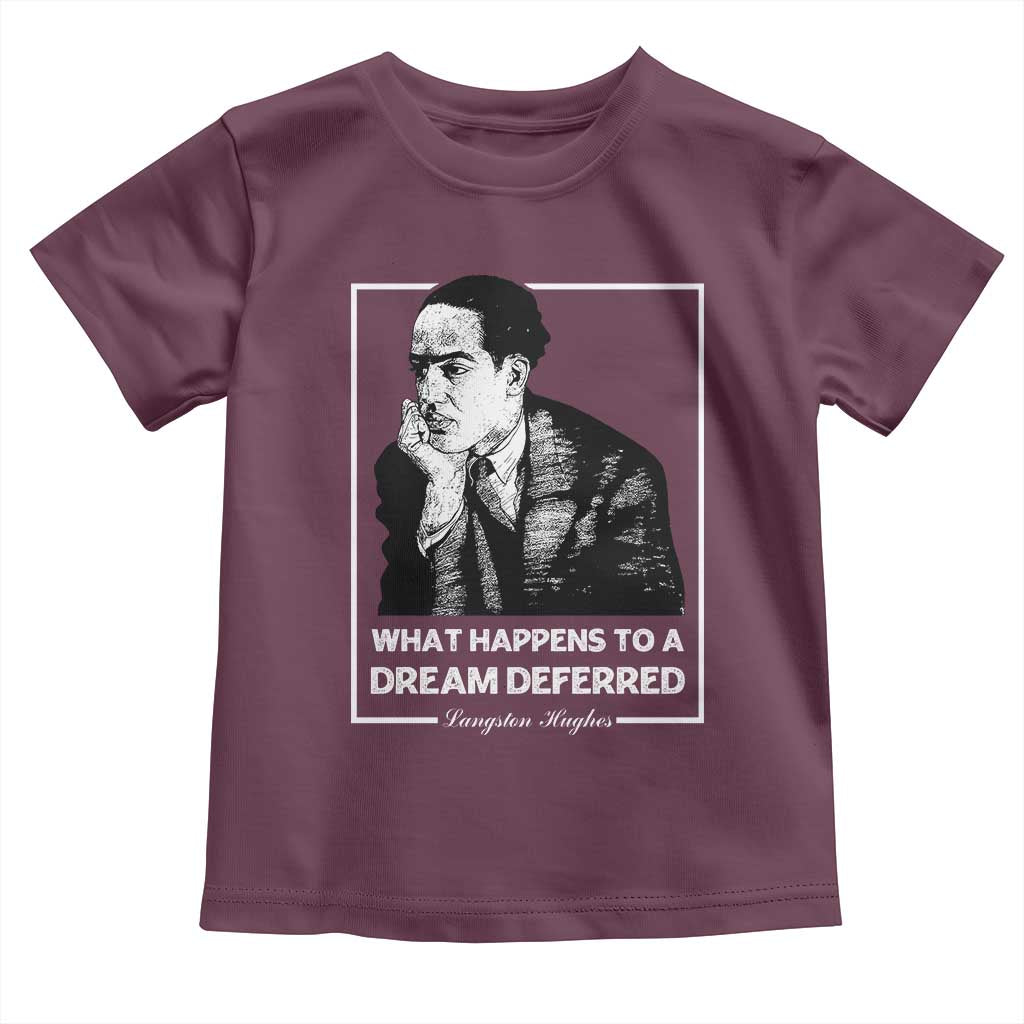 Langston Hughes Toddler T Shirt A Dream Deferred Harlem Renaissance