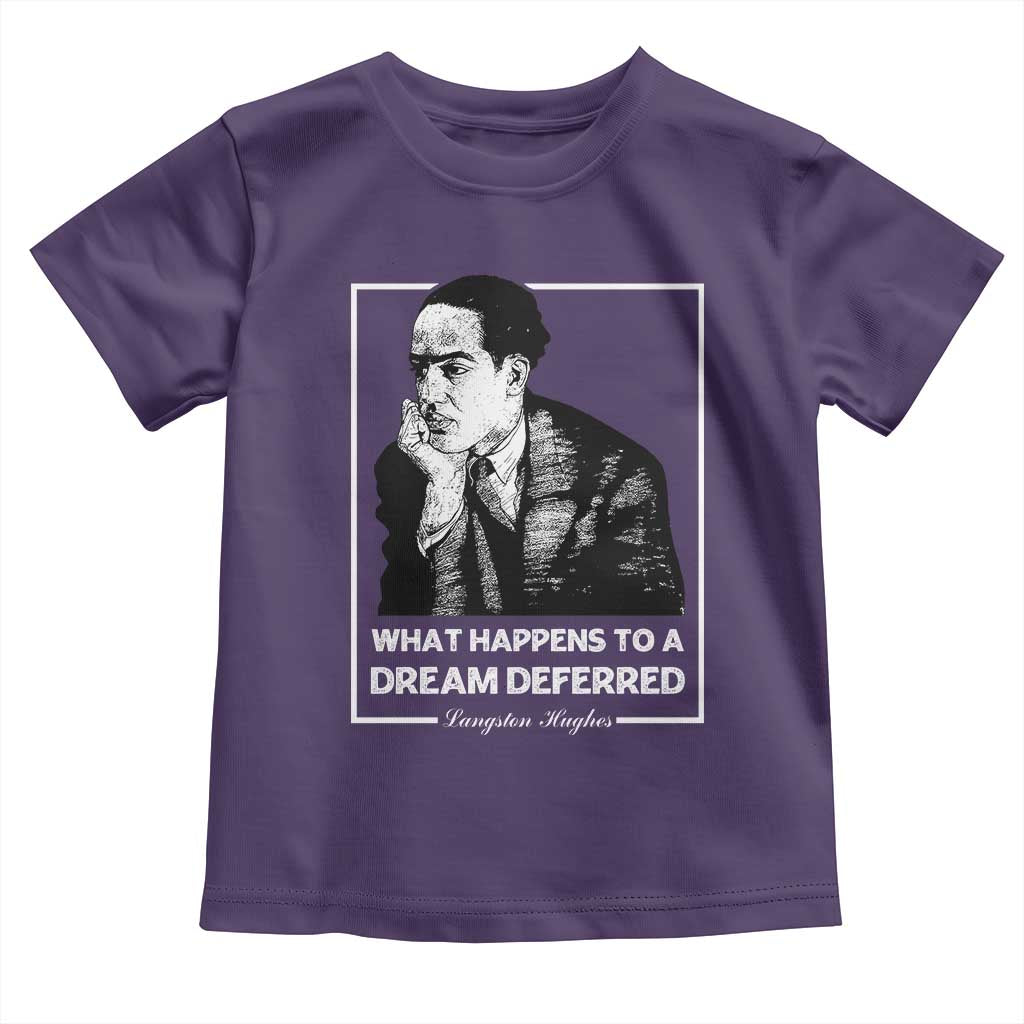 Langston Hughes Toddler T Shirt A Dream Deferred Harlem Renaissance