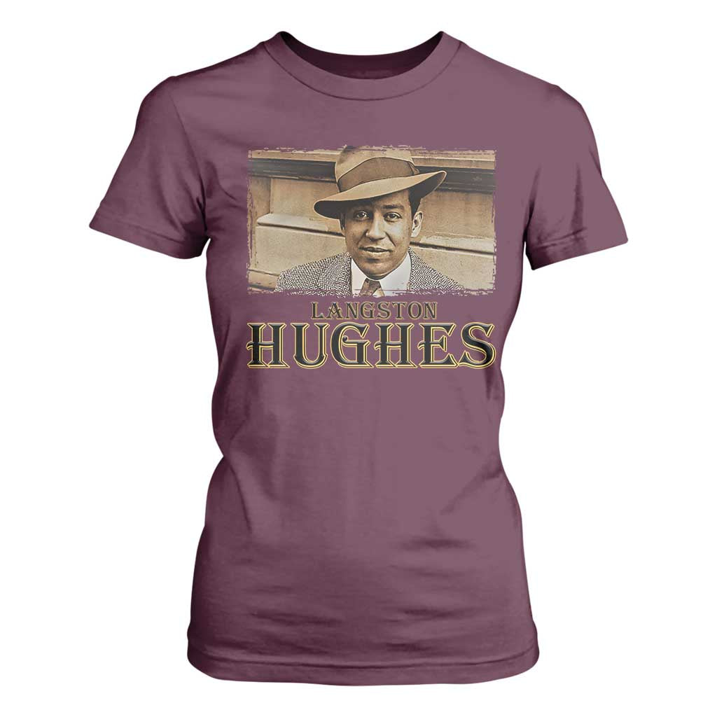 Langston Hughes T Shirt For Women Harlem Renaissance Black History