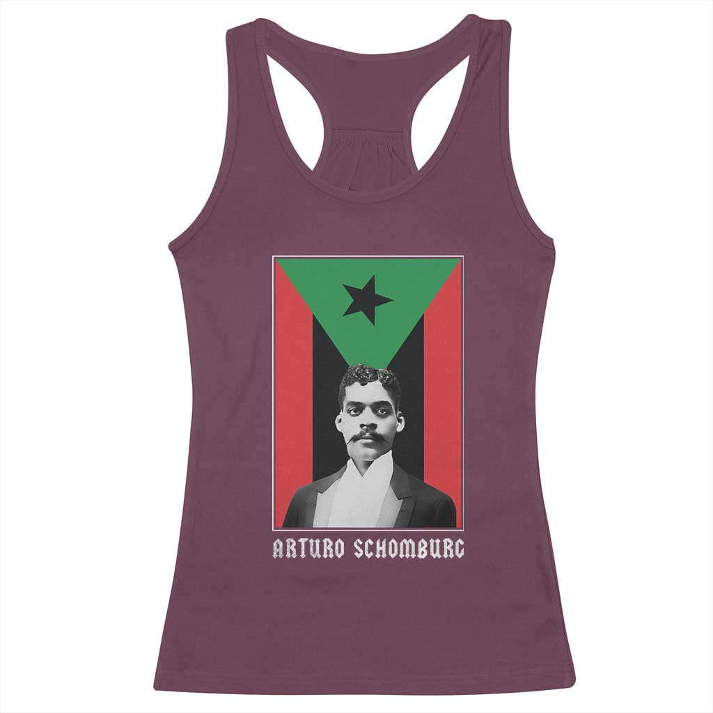 Arturo Schomburg Racerback Tank Top Puerto Rican Harlem Renaissance
