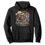 Cowgirl Hoodie Boots & Bling Its A Cowgirl Thing Melanin Rodeo