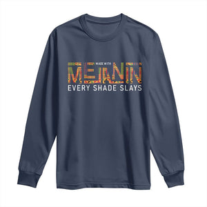 Black History Long Sleeve Shirt Melanin Kente Juneteenth Black History