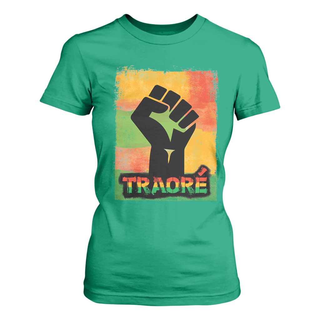 Burkina Faso Ibrahim Traoré T Shirt For Women - African Pride