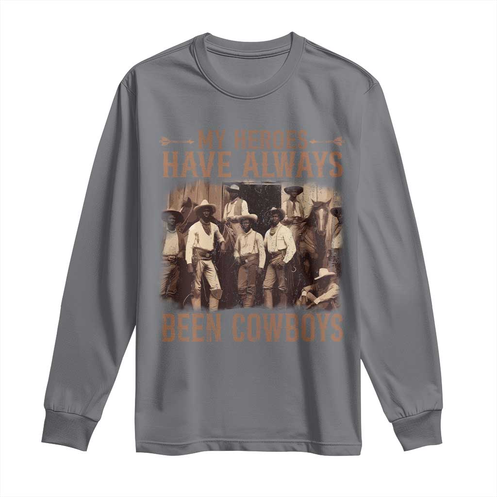 Black Cowboys Long Sleeve Shirt Western Rodeo Melanin Black History Texas Men