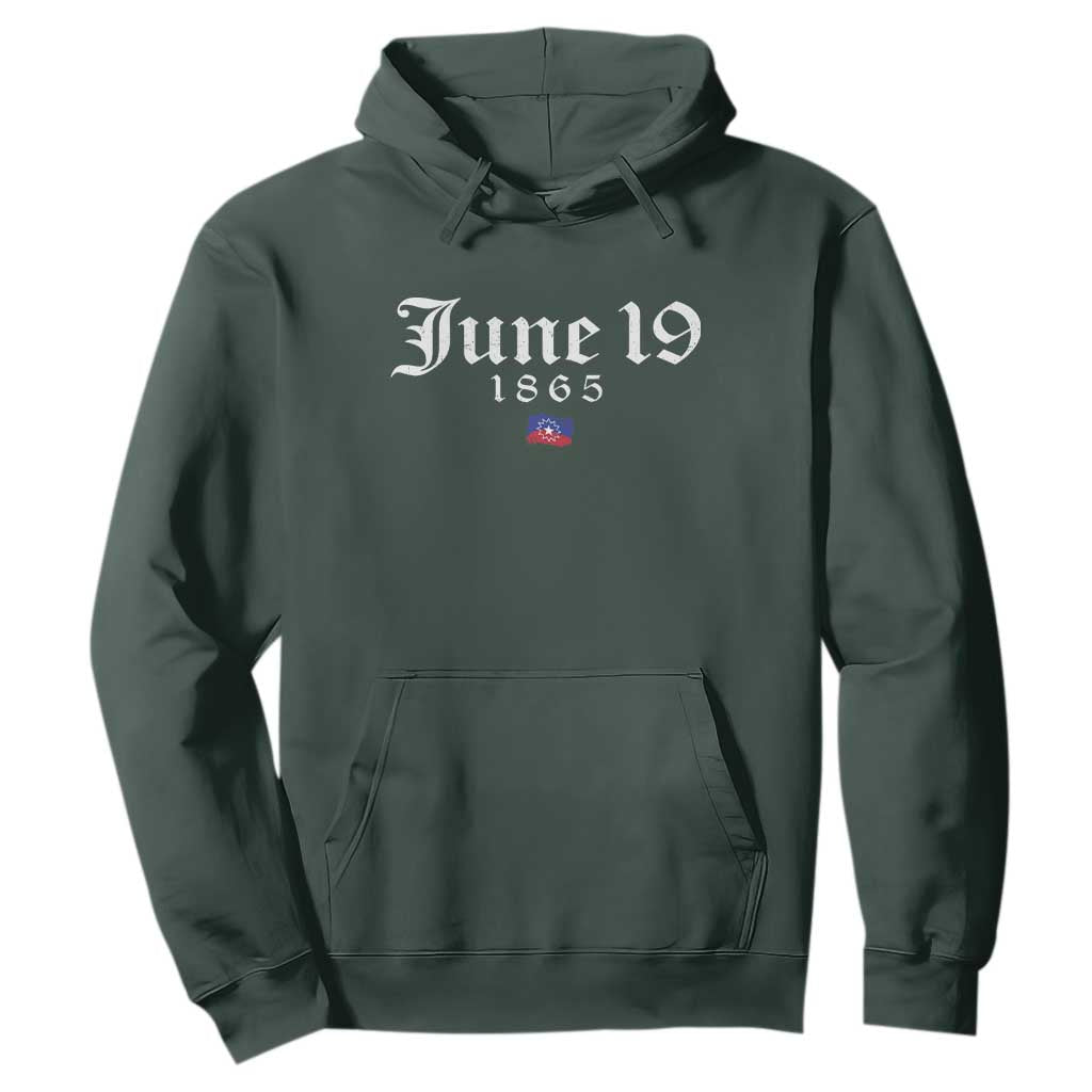 June 19 1865 Juneteenth Flag Hoodie Celebrating Black Freedom History