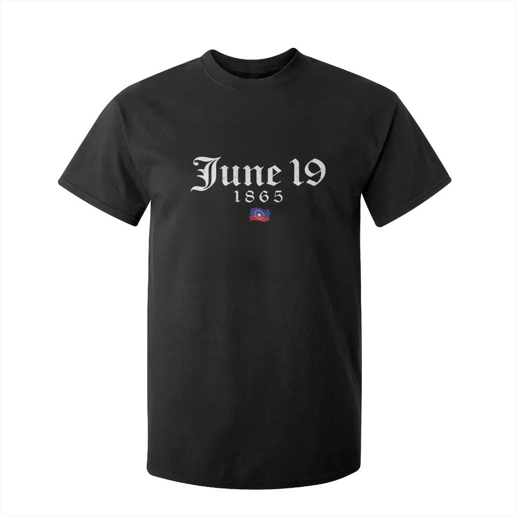 June 19 1865 Juneteenth Flag T Shirt For Kid Celebrating Black Freedom History