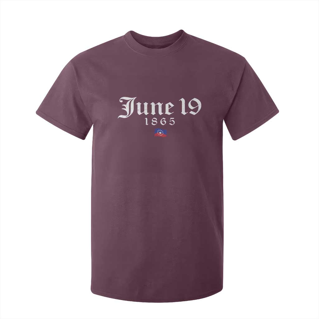 June 19 1865 Juneteenth Flag T Shirt For Kid Celebrating Black Freedom History