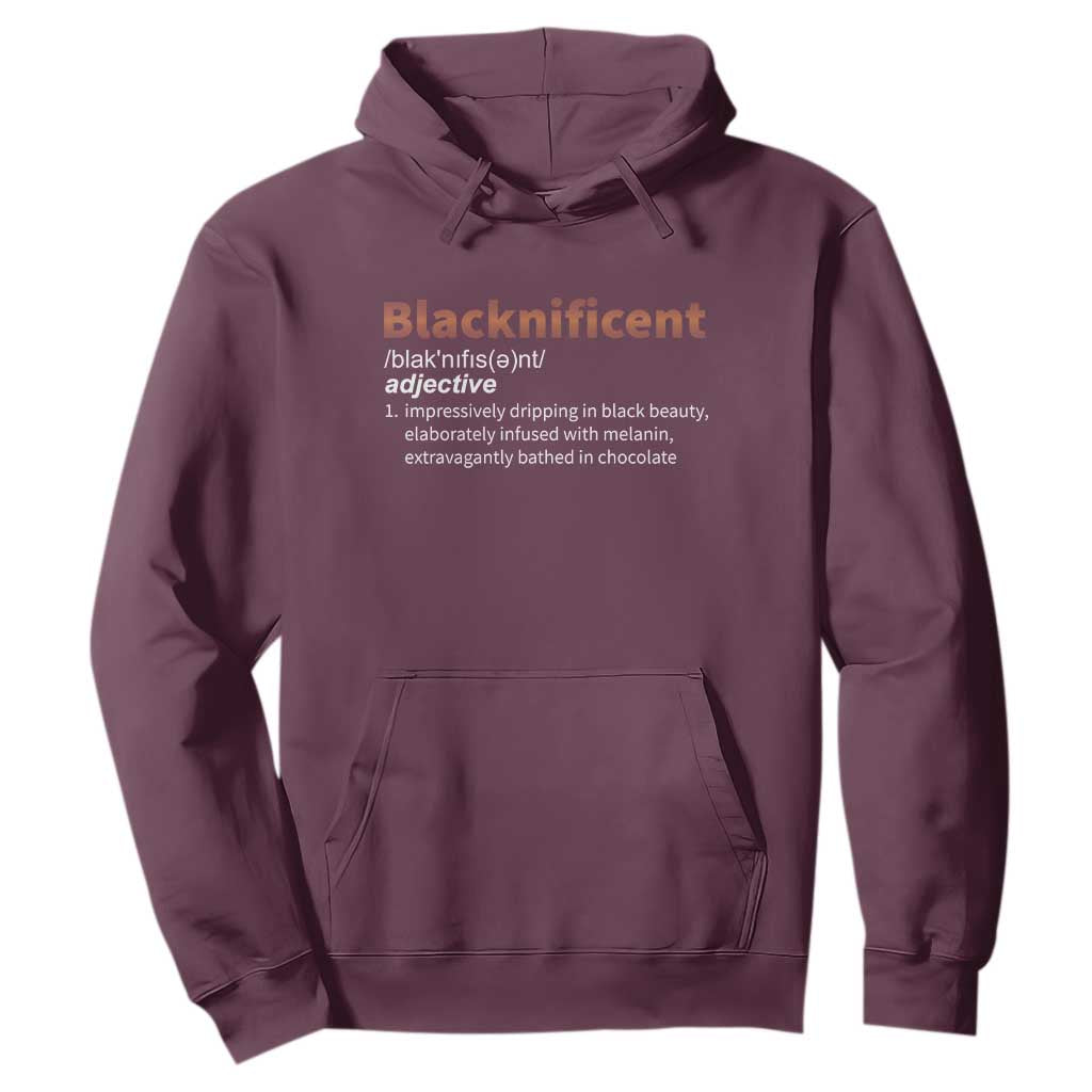 Blacknificient Definition Hoodie Black History African Roots African American
