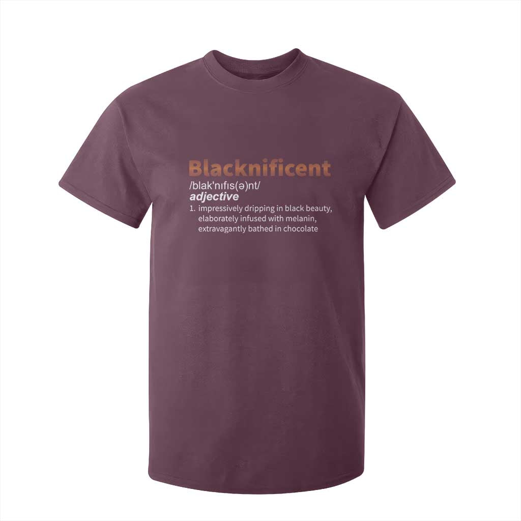 Blacknificient Definition T Shirt For Kid Black History African Roots African American