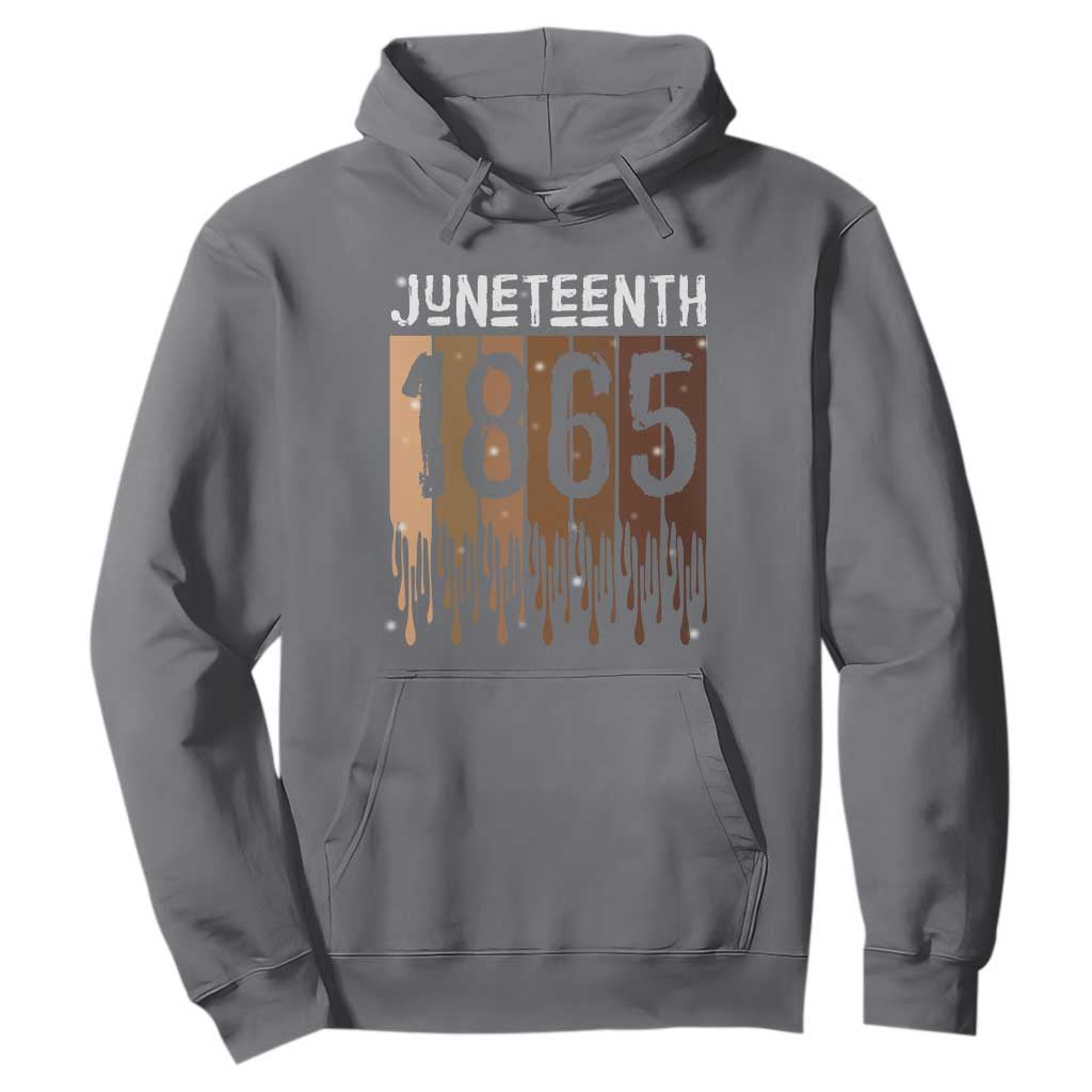 Juneteenth 1865 Hoodie June 19th Celebrating Black Freedom Melanin