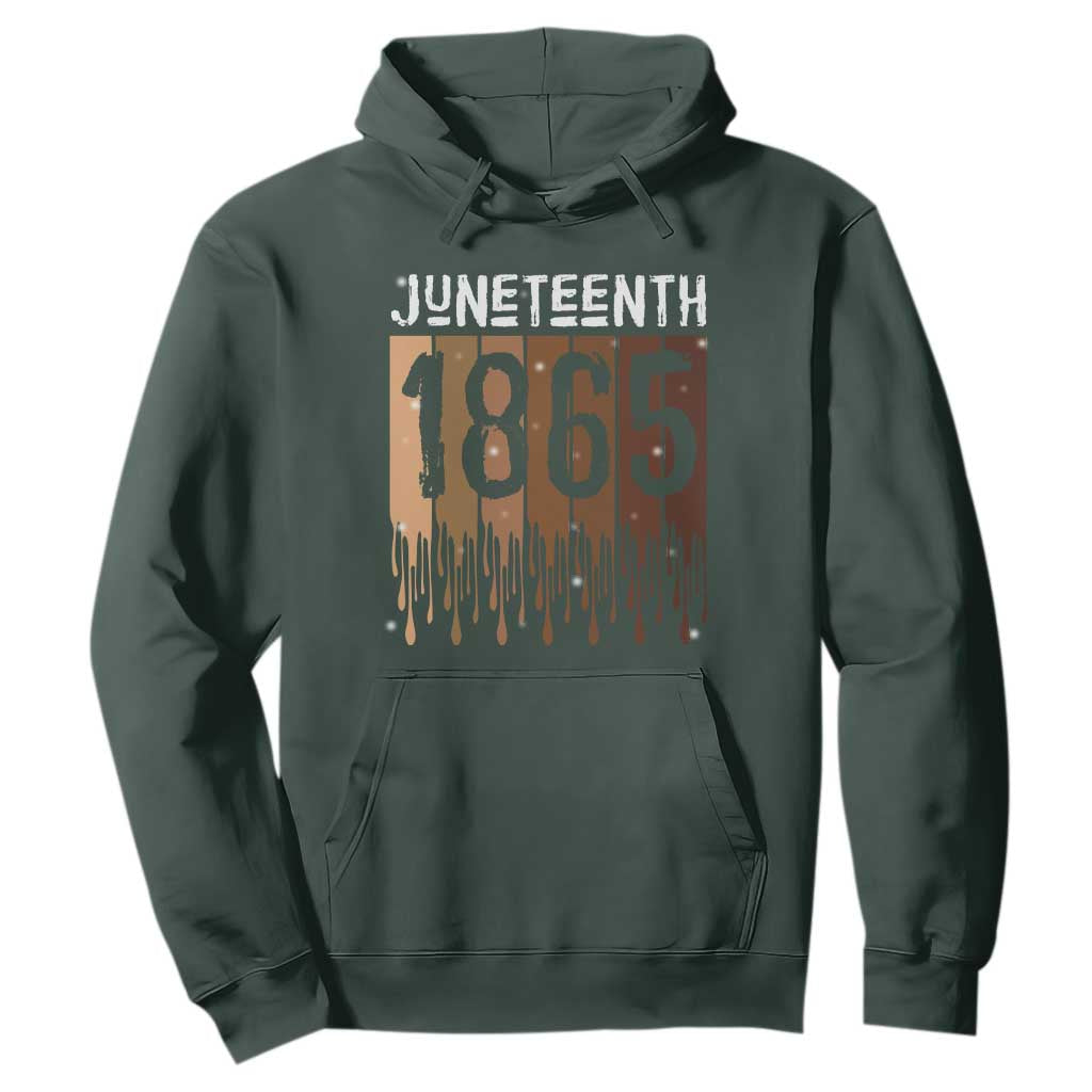 Juneteenth 1865 Hoodie June 19th Celebrating Black Freedom Melanin