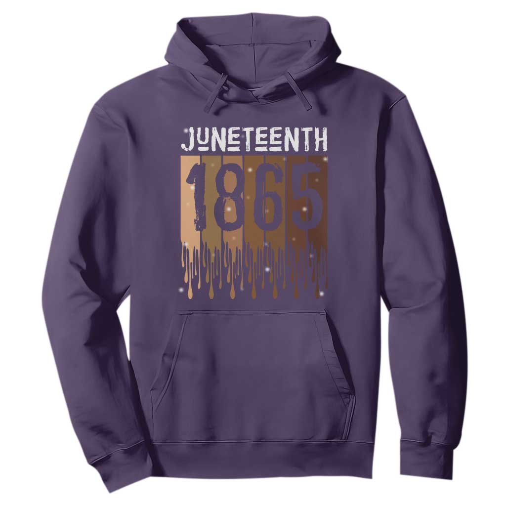 Juneteenth 1865 Hoodie June 19th Celebrating Black Freedom Melanin