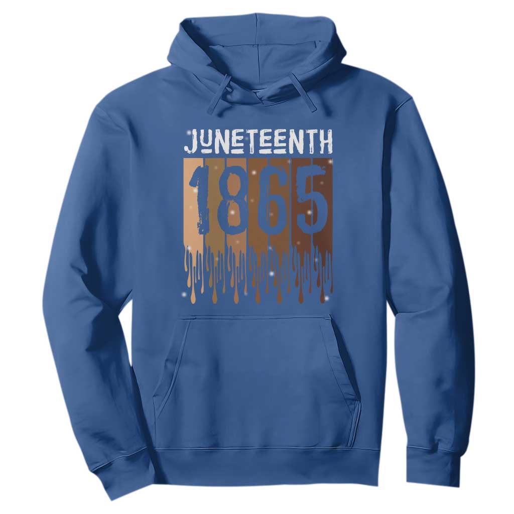 Juneteenth 1865 Hoodie June 19th Celebrating Black Freedom Melanin