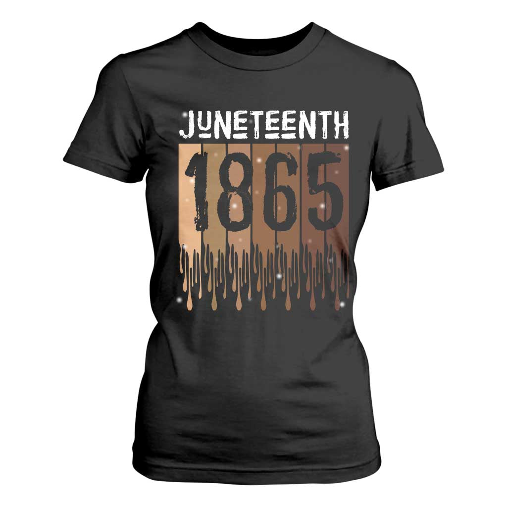 Juneteenth 1865 T Shirt For Women June 19th Celebrating Black Freedom Melanin