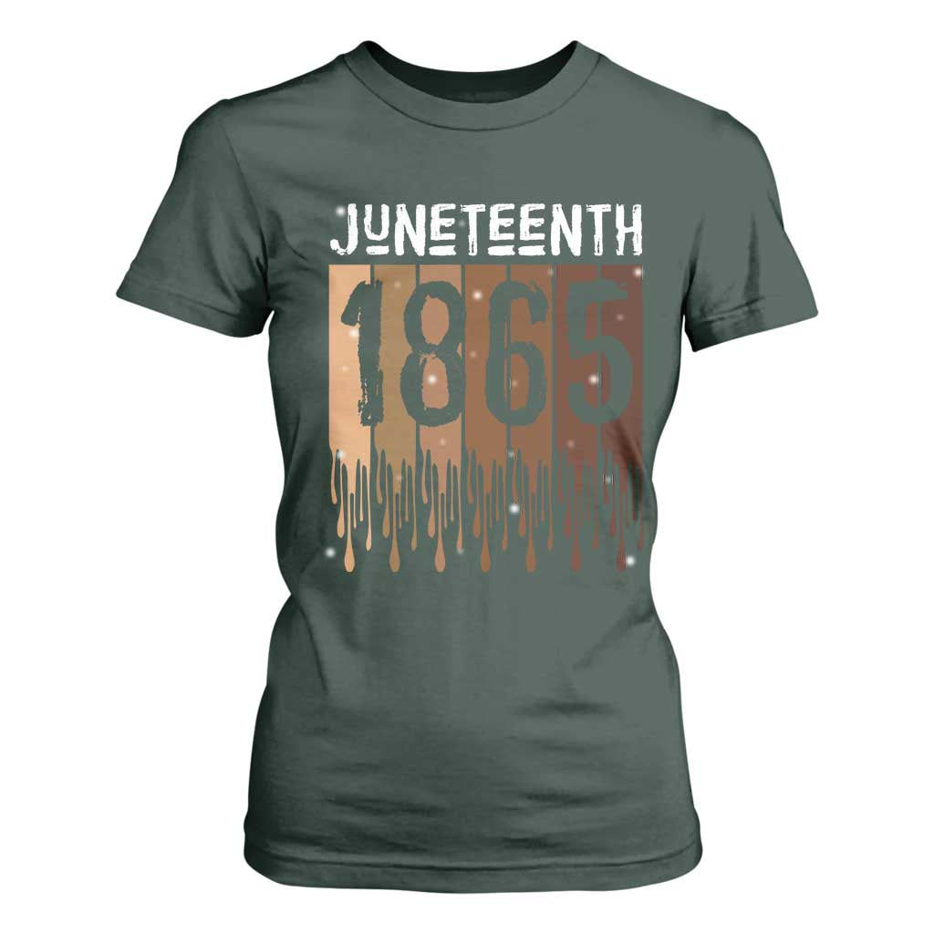 Juneteenth 1865 T Shirt For Women June 19th Celebrating Black Freedom Melanin