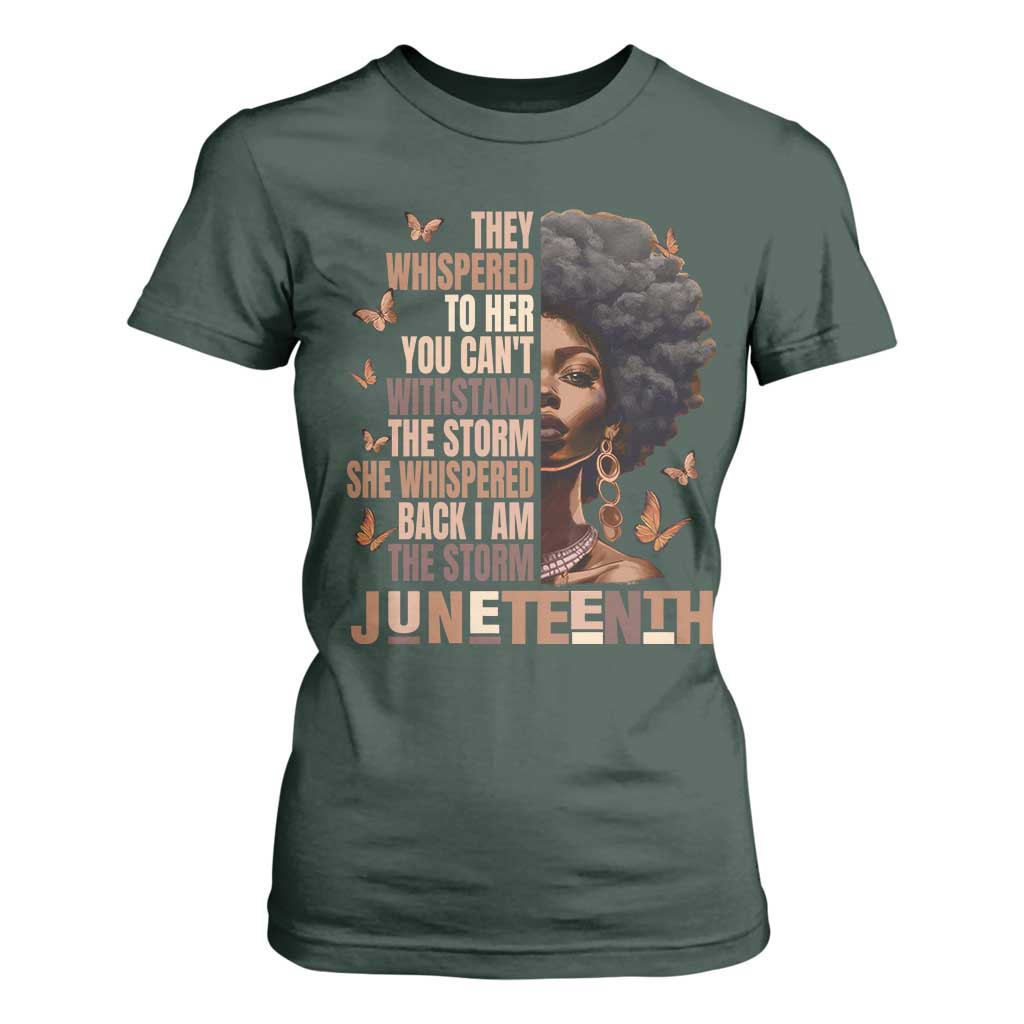 I'm The Storm Black Women T Shirt For Women Juneteenth Black History Melanin