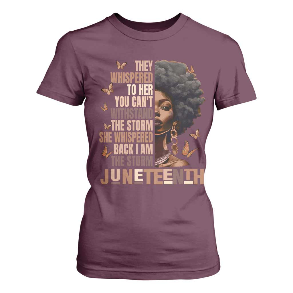I'm The Storm Black Women T Shirt For Women Juneteenth Black History Melanin