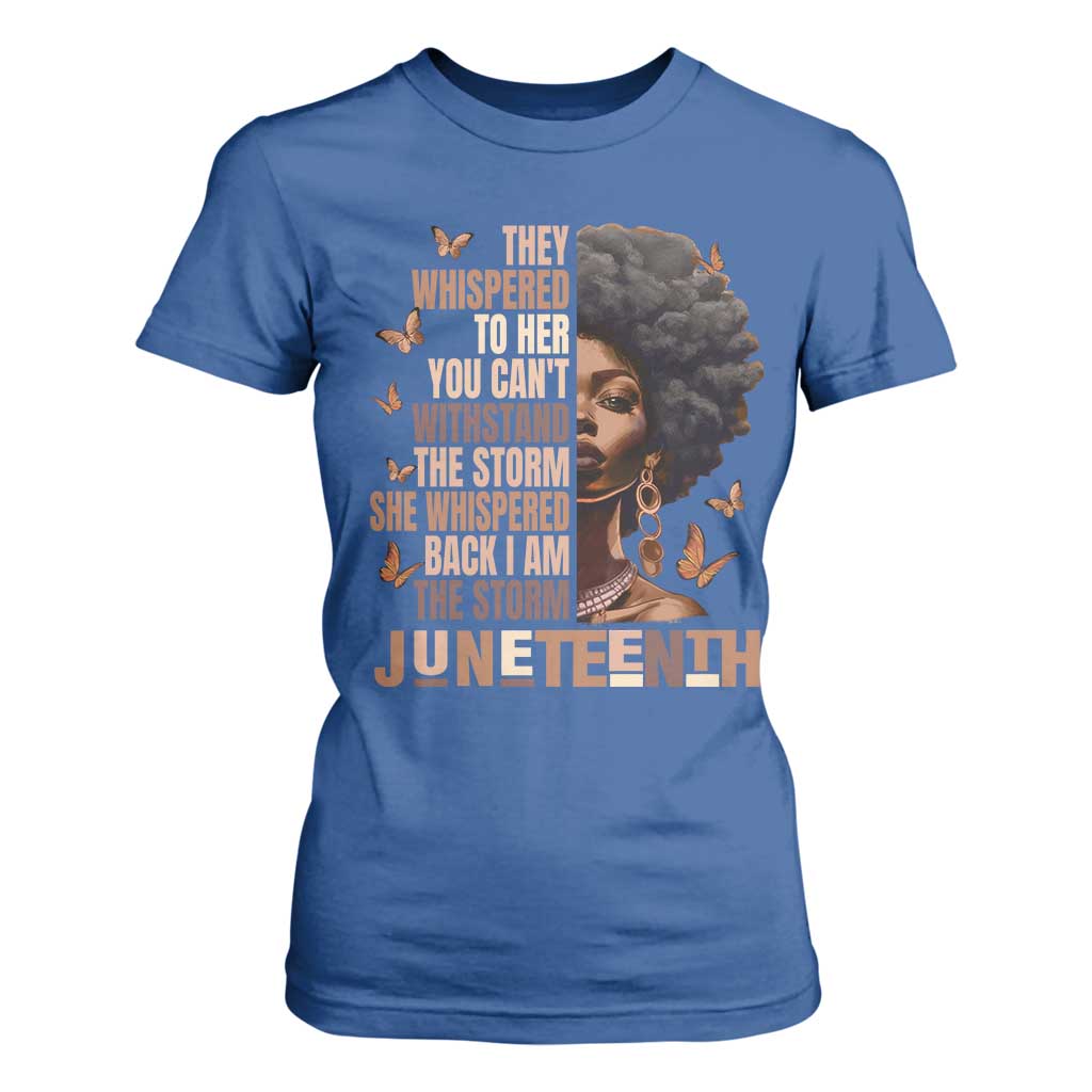 I'm The Storm Black Women T Shirt For Women Juneteenth Black History Melanin