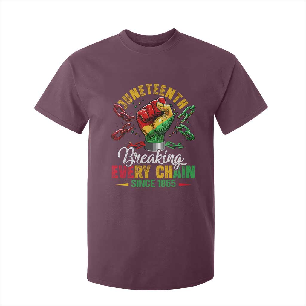 Breaking Every Chain Since 1865 Juneteenth T Shirt For Kid Celebrating Black Freedom